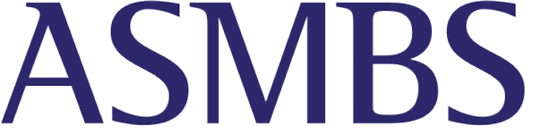 ASMBS logo showing the acronym in a modern font, representing the American Society for Metabolic and Bariatric Surgery.